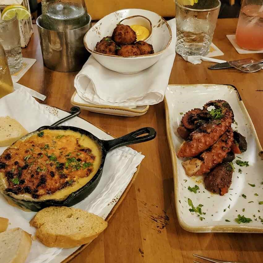 appetizers at 13 Restaurant US Virgin Islands