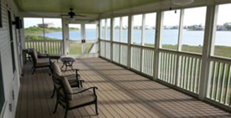 Galveston State park Cabin Porch
