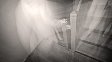 Ghost on staircase