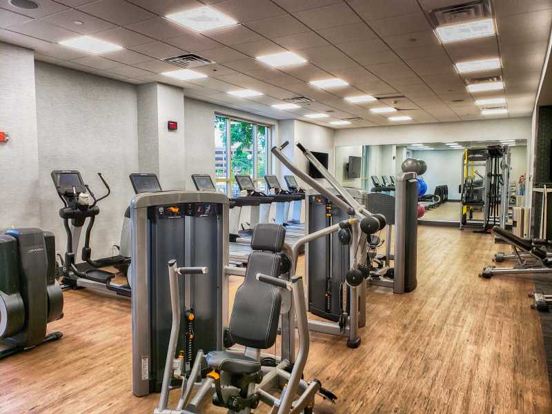 Gym at Dallas Marriott Las Colinas