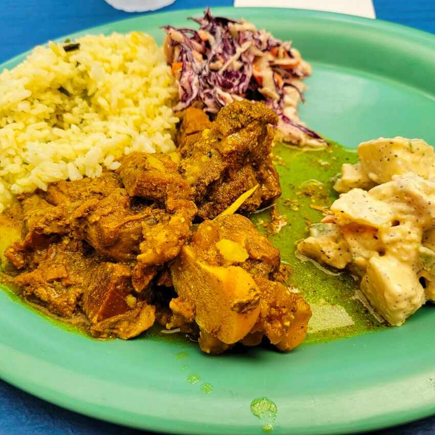 Goat Curry at Heading East Bar and Grill St John US Virgin Islands