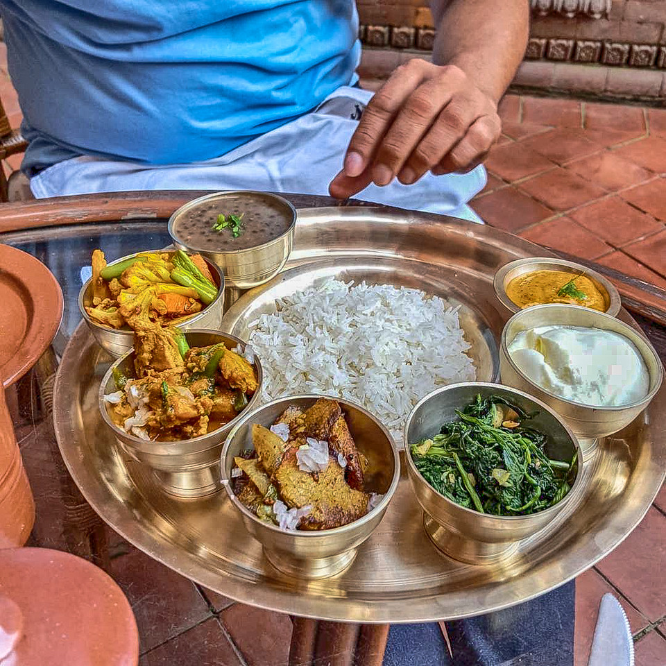 Nepali food, dal-bhat-tarkari
