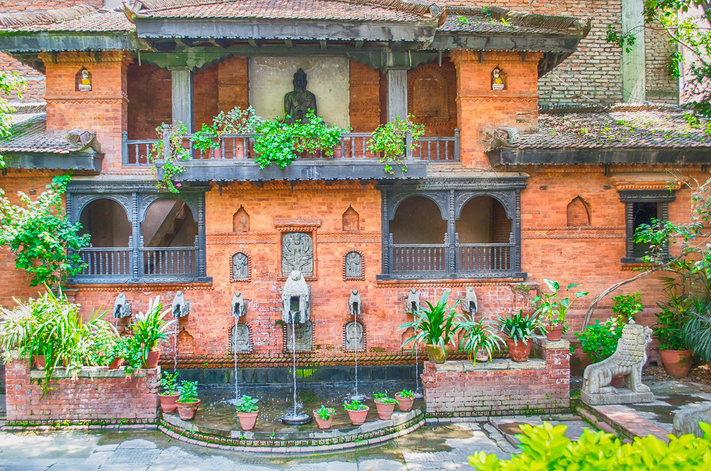 Gardens, Kantipur Temple House Hotel, Kathmandu Nepal