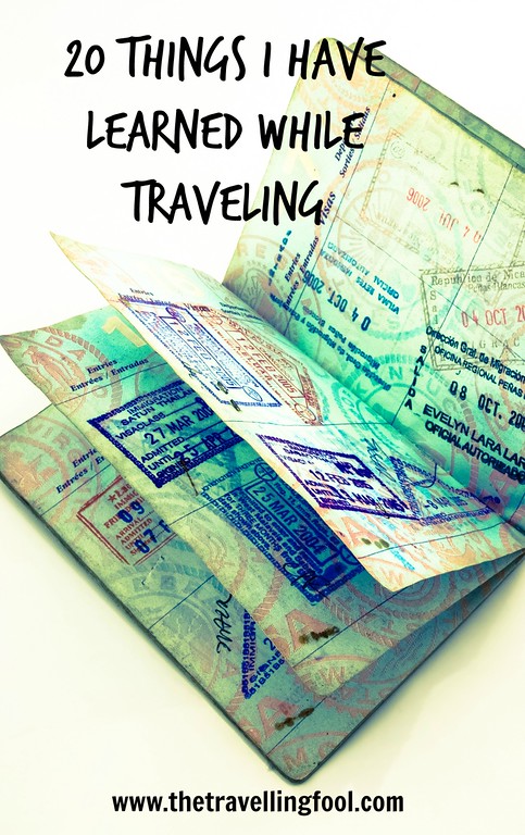 20 Things I learned While Traveling