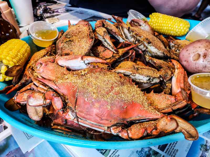 steamed crabs