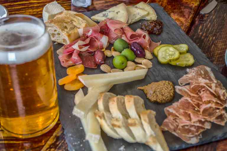 pink house cheese and charcuterie platter-