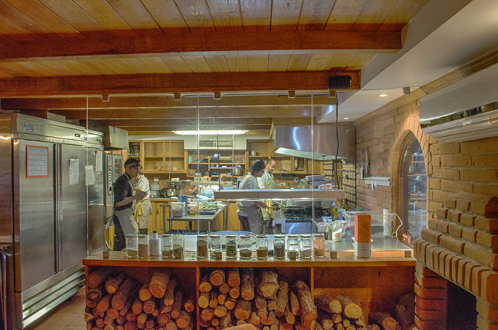 kitchen at Hacienda Flor Nogal, Juarez Mexico