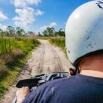 riding on the trails