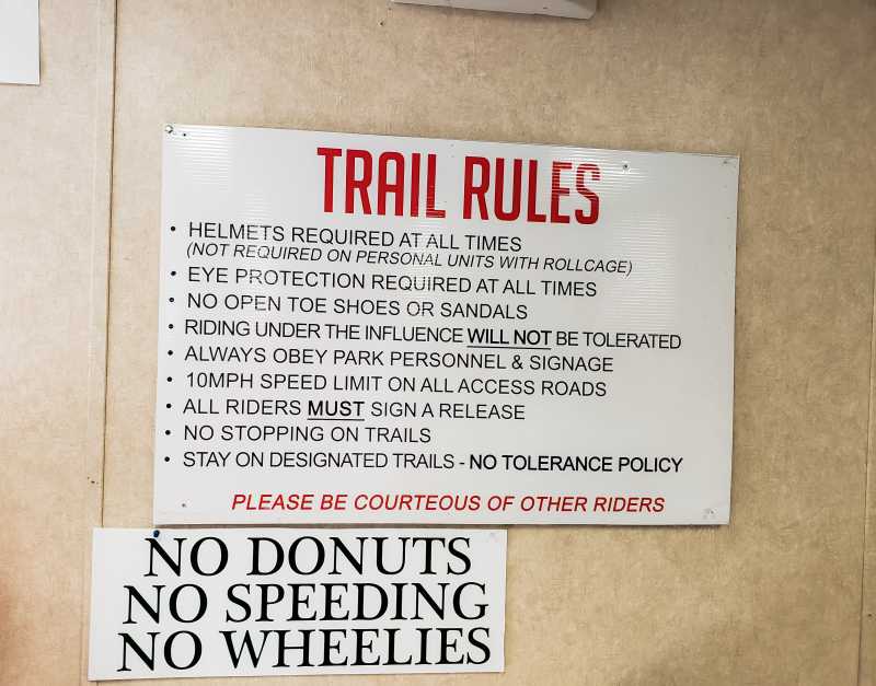 ATV Trail RULES