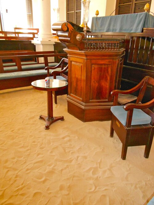 Jewish Synagogue Sand Floor in the US Virgin Islands