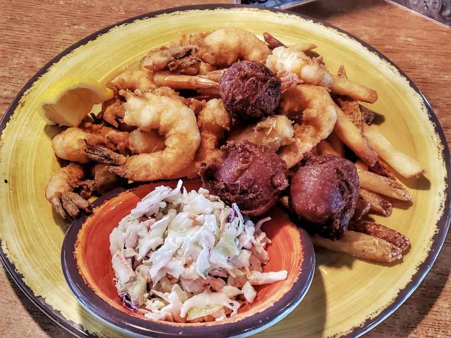Shrimp at Cocos Sunset Grille Tybee Island Ga