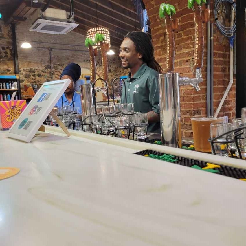 St Johns Brewers tasting room Charlotte Amalie US Virgin Islands