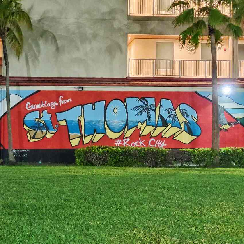 Greetings from St Thomas Rock City  Wall Mural