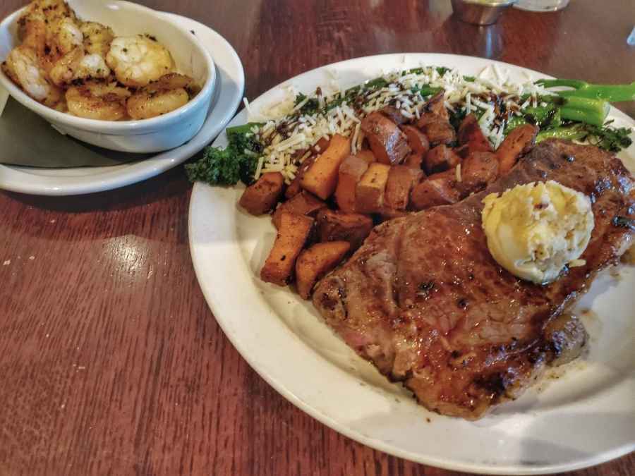Steak at the B Matthews Savannah Ga