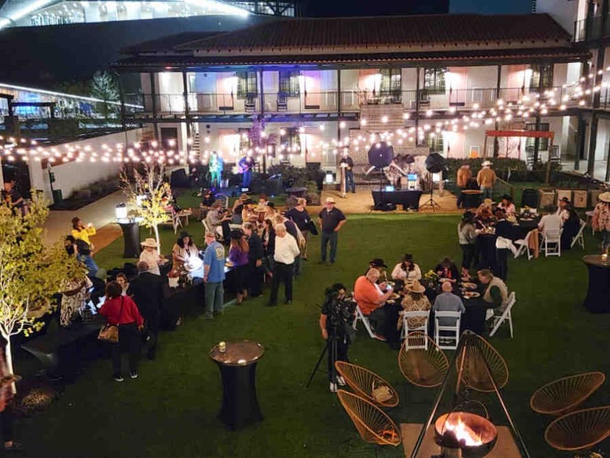 outdoor party Texican Court Hotel Irving Texas
