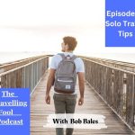 solo traveler on a boardwalk